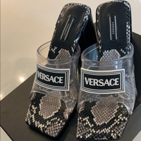 SOLD Versace snakeskin Sandals. (SOLD) - Picture 3 of 5